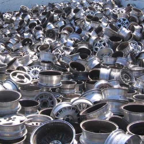 Aluminum wheel scrap